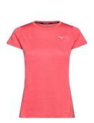 Impulse Core Tee W Sport T-shirts & Tops Short-sleeved Pink Mizuno