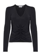 Judekb Top Tops Blouses Long-sleeved Black Karen By Simonsen