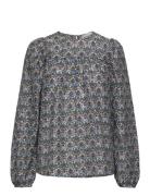Justy Tops Blouses Long-sleeved Multi/patterned Munthe