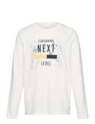 Nkmvux Ls Top L1 Tops T-shirts Long-sleeved T-Skjorte White Name It