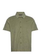 Hunter Terry Shirt Tops Shirts Short-sleeved Khaki Green Morris