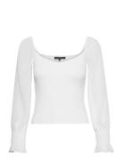 Maia Krista Crepe Mix Jumper Tops Knitwear Jumpers White French Connec...