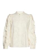 Fien Blouse Tops Blouses Long-sleeved Cream Fabienne Chapot