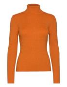 Anem Sbbbatildas Knit Tops Knitwear Turtleneck Orange Bruuns Bazaar