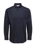 Slhslimnew-Tux Shirt Ls Cut Away B Tops Shirts Casual Navy Selected Ho...