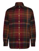 Relaxed Fit Plaid Cotton Shirt Tops Shirts Long-sleeved Red Polo Ralph...