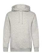 Slhreg-Dan Sweat Hood Tops Sweatshirts & Hoodies Hoodies Grey Selected...