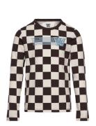 Kim Junior Checkered Longsleeve Tops T-shirts Long-sleeved T-Skjorte M...