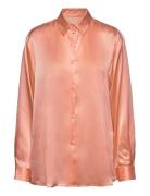 Blaou Silk Shirt Tops Shirts Long-sleeved Pink HOLZWEILER