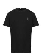 Classic Jersey T-Shirt Tops T-Kortærmet Skjorte Black U.S. Polo Assn.
