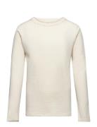 Abba - T-Shirt Tops T-shirts Long-sleeved T-Skjorte Cream Hust & Clair...