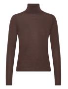 Sweater Milo Tops Knitwear Turtleneck Brown Lindex