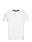 Pima Cotton Tee Tops T-Kortærmet Skjorte White Hackett London