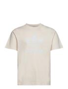 Trefoil T-Shirt Sport T-Kortærmet Skjorte Beige Adidas Originals