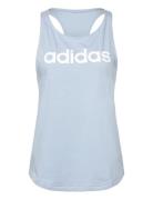 W Lin Tk Sport T-shirts & Tops Sleeveless Blue Adidas Sportswear