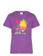 Puma X Trolls Tee Sport T-Kortærmet Skjorte Purple PUMA