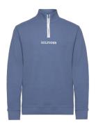 Half Zip Sweat Tops Sweatshirts & Hoodies Sweatshirts Blue Tommy Hilfi...