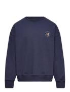 Sweatshirt Tops Sweatshirts & Hoodies Sweatshirts Navy Sofie Schnoor B...