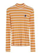 Ribbed Striped Long Sleeve T-Shirt Tops T-shirts & Tops Long-sleeved O...