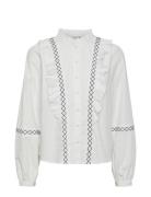Yascindy Ls Shirt S. - Pb Tops Shirts Long-sleeved White YAS