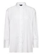 Lr-Bradie Tops Shirts Long-sleeved White Levete Room