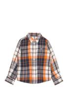 Checked Shield Ls Shirt Tops Shirts Long-sleeved Shirts Multi/patterne...