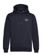 Small Logo Hoodie Tops Sweatshirts & Hoodies Hoodies Navy GANT