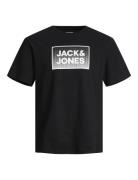 Jjsteel Tee Ss Jnr Tops T-Kortærmet Skjorte Black Jack & J S