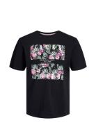 Jjchill Shape Tee Ss Crew Neck Tops T-Kortærmet Skjorte Black Jack & J...