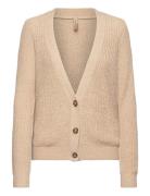 Sc-Glenda Tops Knitwear Cardigans Beige Soyaconcept