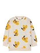 Mouse All Over Jacquard Cotton Jumper Tops Knitwear Pullovers Yellow B...