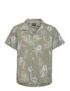 Beach Shirt Reev Tops Shirts Short-sleeved Green BOSS