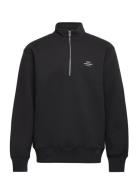 Standard Half Zip Logo Sweat Tops Sweatshirts & Hoodies Sweatshirts Bl...