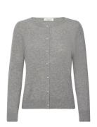 Cashmere Cardigan Tops Knitwear Cardigans Grey Rosemunde