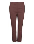 Wa-Smilla 2 Bottoms Trousers Straight Leg Brown Wasabiconcept