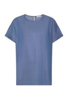 Amana Lw-M Tops T-shirts & Tops Short-sleeved Blue MbyM