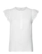 Mljuana Lia Wo Cap Sleeve Top 2F Tops T-shirts & Tops Short-sleeved Wh...