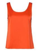 Viellette S/L Top/Su - Noos Tops T-shirts & Tops Sleeveless Orange Vil...