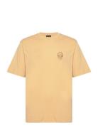 Identity Ss T-Shirt Designers T-Kortærmet Skjorte Beige Daily Paper