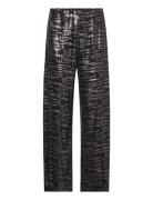 2Nd Edition Soma - Animal Glam Bottoms Trousers Wide Leg Black 2NDDAY