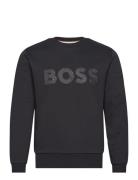 Soleri 01 Tops Sweatshirts & Hoodies Sweatshirts Black BOSS