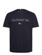 Hilfiger 85 Tee Tops T-Kortærmet Skjorte Blue Tommy Hilfiger