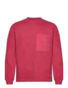 Round-Neck Sweater Héritage Tops Sweatshirts & Hoodies Sweatshirts Red...