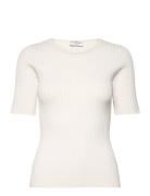 Bs Thyra T-Shirt Tops T-shirts & Tops Short-sleeved Cream Bruun & Sten...