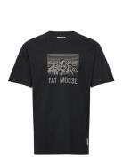 Hike Tee Tops T-Kortærmet Skjorte Black Fat Moose