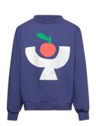Tomato Plate Sweatshirt Tops Sweatshirts & Hoodies Sweatshirts Navy Bo...
