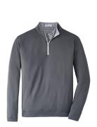 Perth Stretch 1/4 Zip Sport Sweatshirts & Hoodies Sweatshirts Grey Pet...