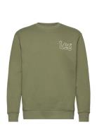 Wobbly Lee Sws Tops Sweatshirts & Hoodies Sweatshirts Green Lee Jeans