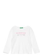 T-Shirt L/S Tops T-shirts Long-sleeved T-Skjorte White United Colors O...