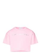 Short Sleeves Tee-Shirt Tops T-Kortærmet Skjorte Pink Little Marc Jaco...
